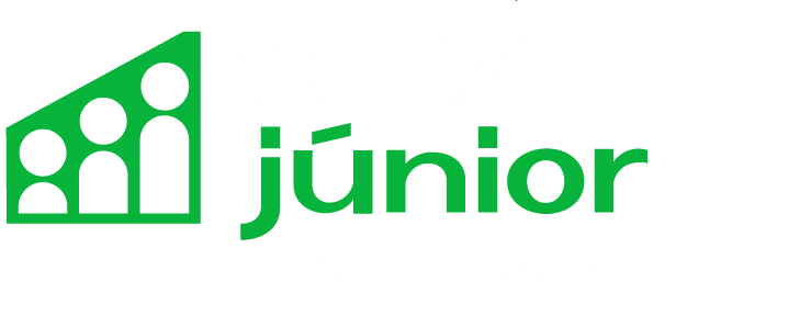 Logo do Cidade Júnior na Cor branca